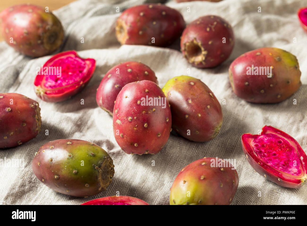 Bio Feigenkakteen bereit zu Essen Stockfoto