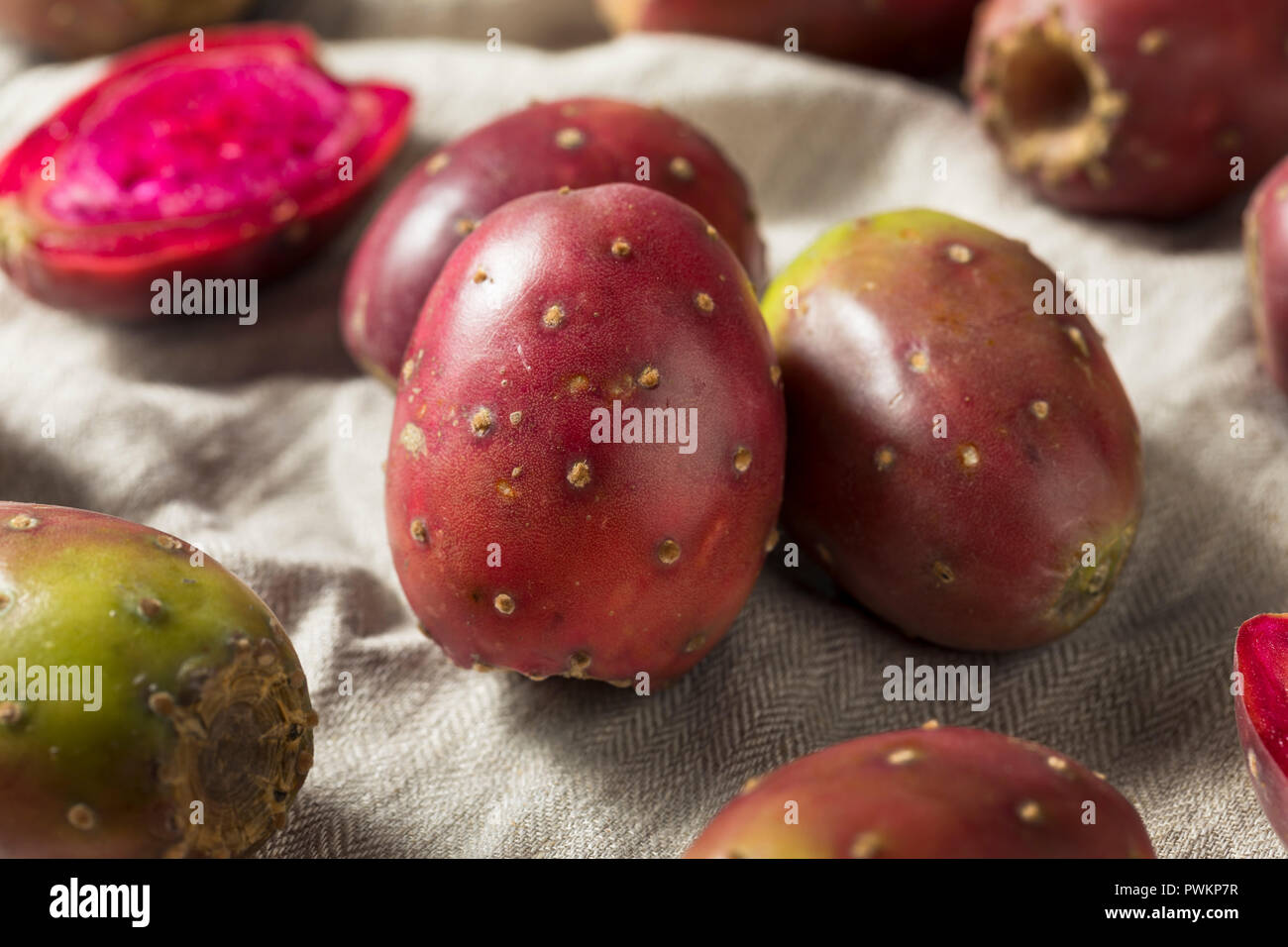 Bio Feigenkakteen bereit zu Essen Stockfoto