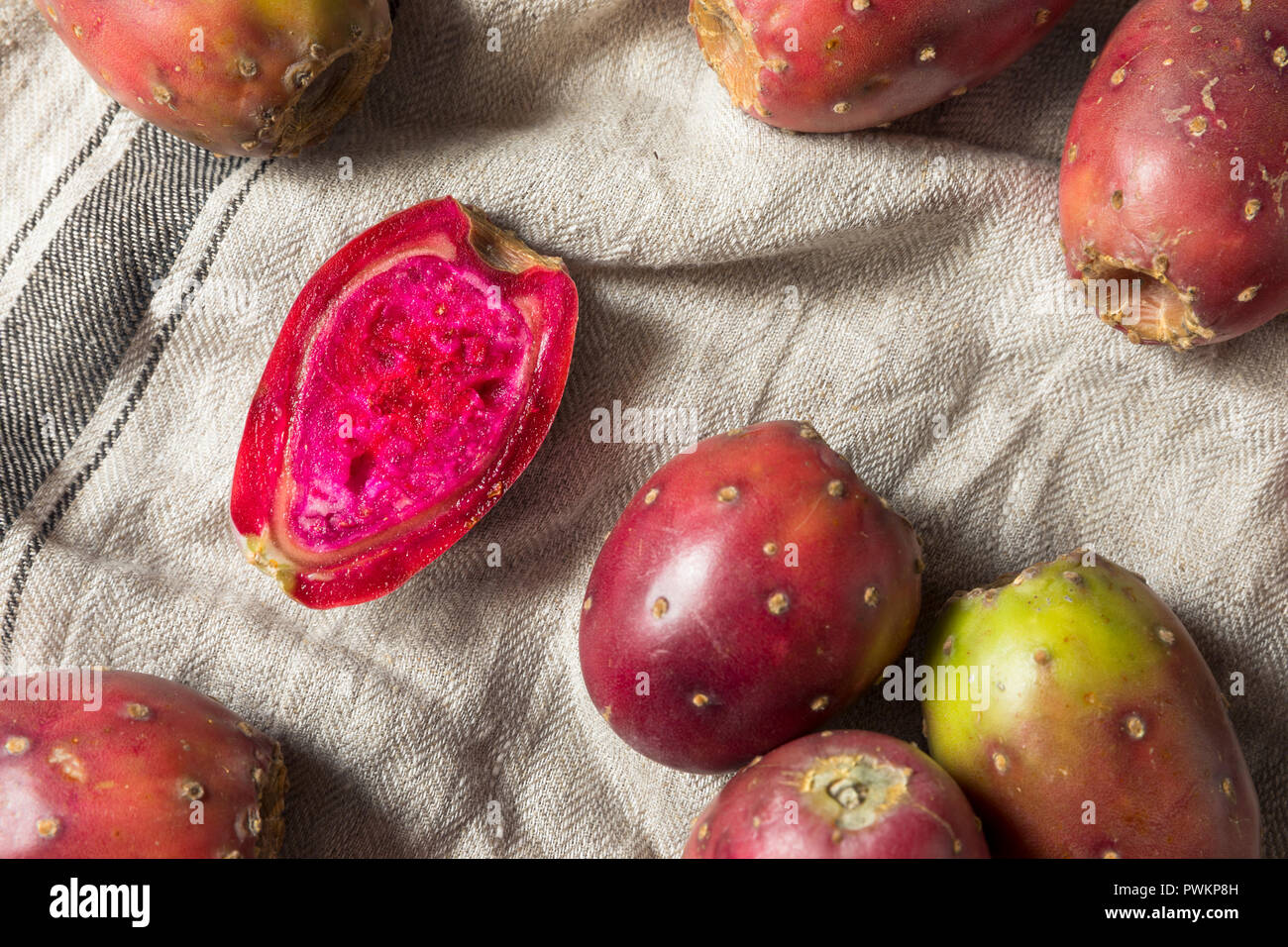 Bio Feigenkakteen bereit zu Essen Stockfoto