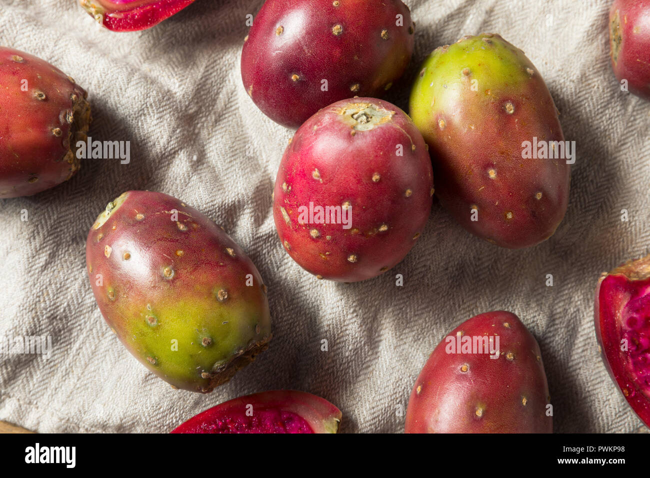 Bio Feigenkakteen bereit zu Essen Stockfoto