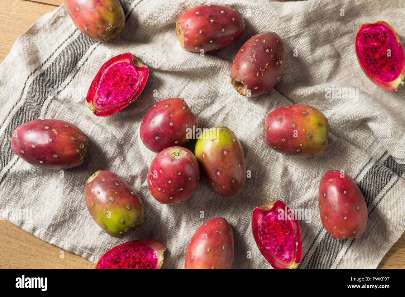 Bio Feigenkakteen bereit zu Essen Stockfoto