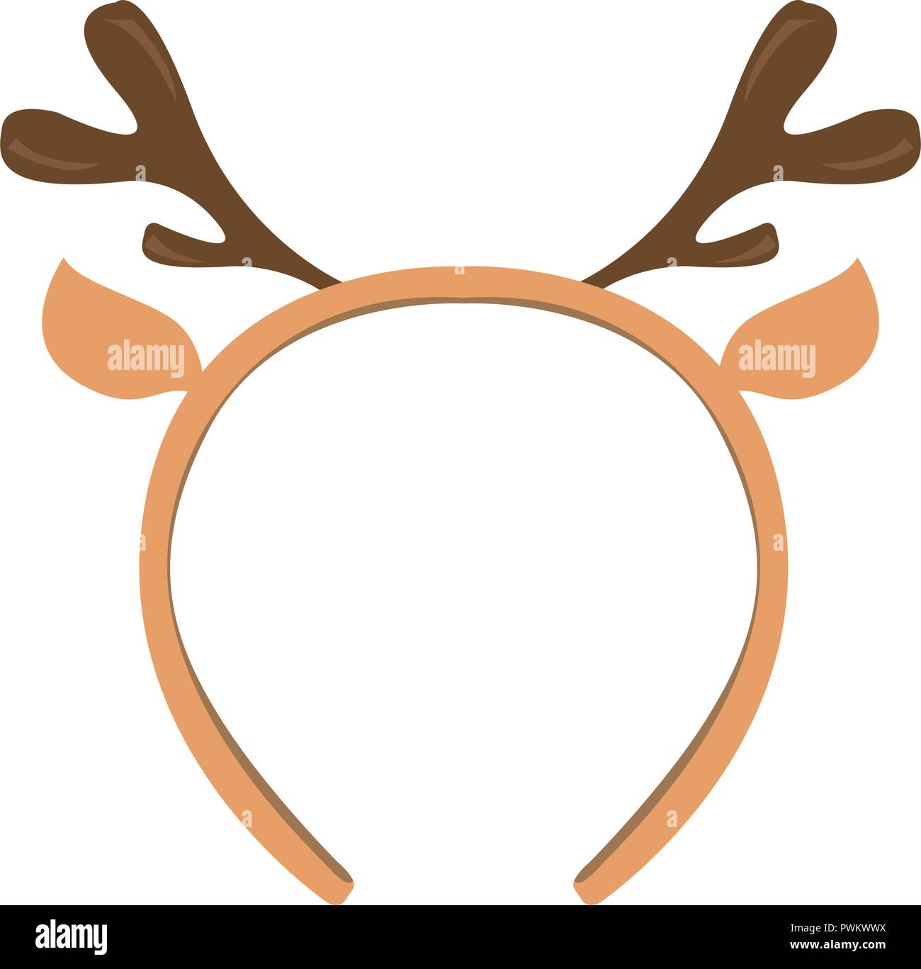 Isolierte stirnband Symbol mit Elch Hörner Stock Vektor