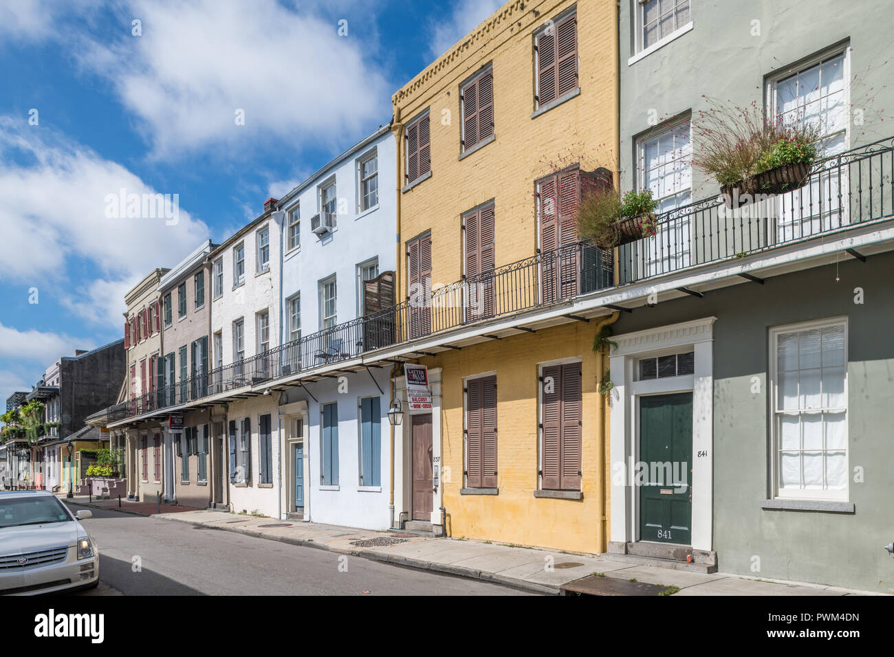 Gebäude im französischen Viertel Stockfoto