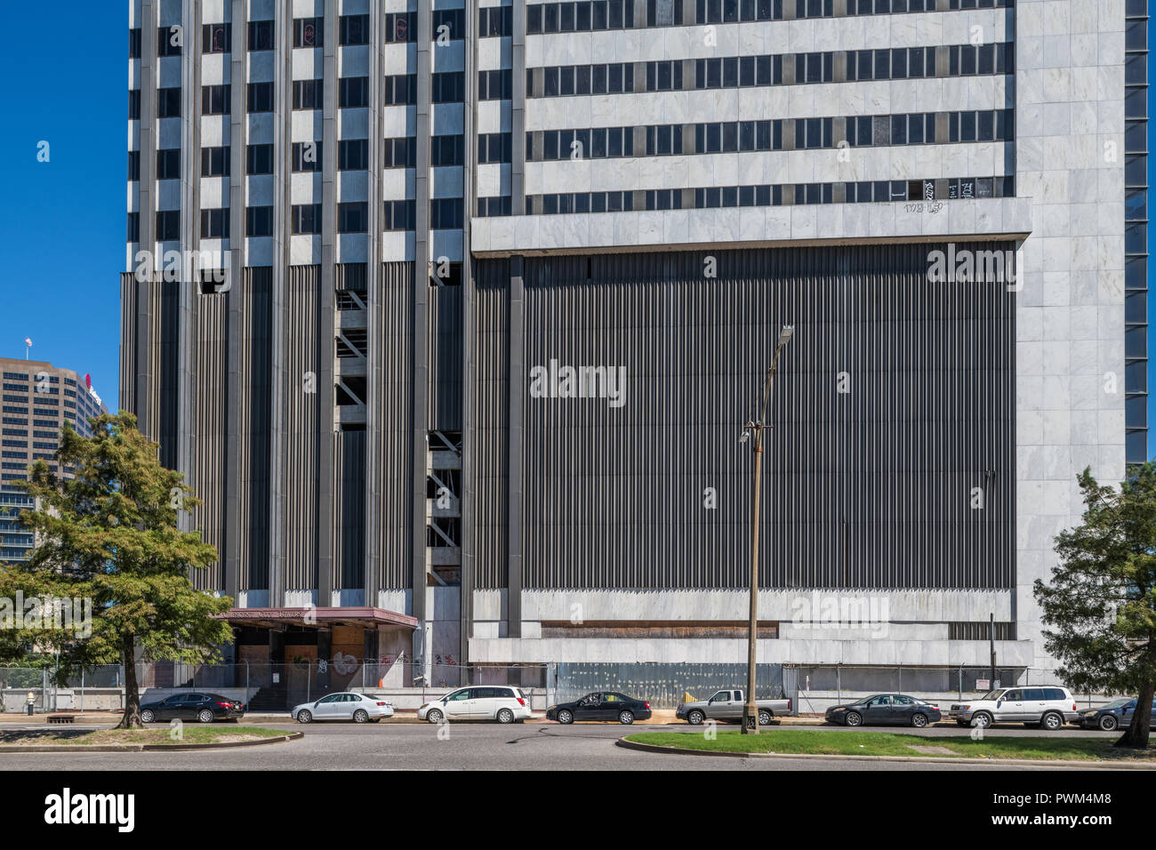 Plaza Tower in Downtown New Orleans Stockfoto