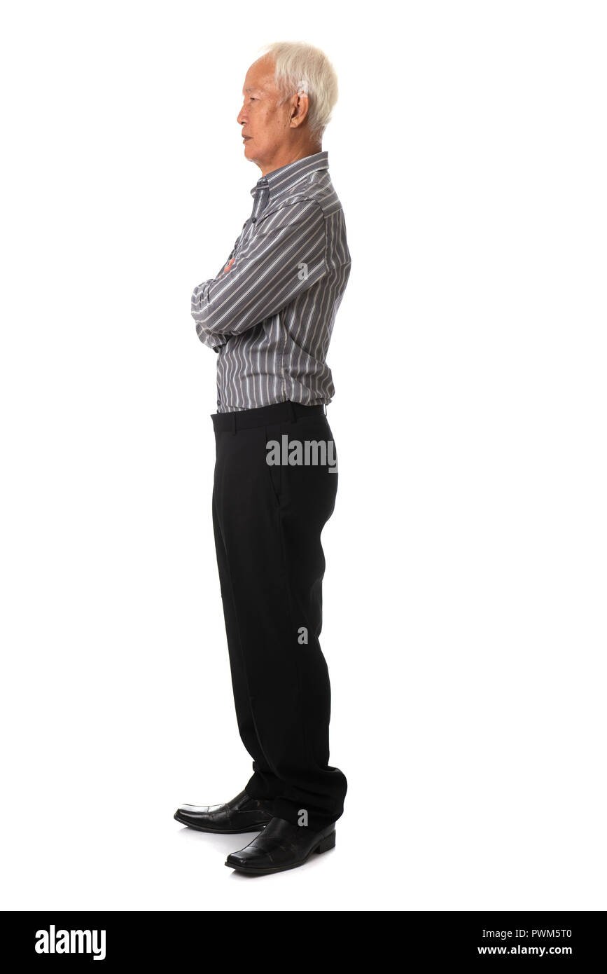 Seitenansicht des Asian Business Männlich Stockfoto