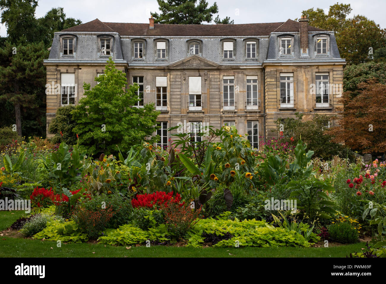 Der Jardin des Plantes ist einer von sieben Abteilungen des Museum National d'Histoire Naturelle. Drei Hektar sind Gartenlust gewidmet Stockfoto