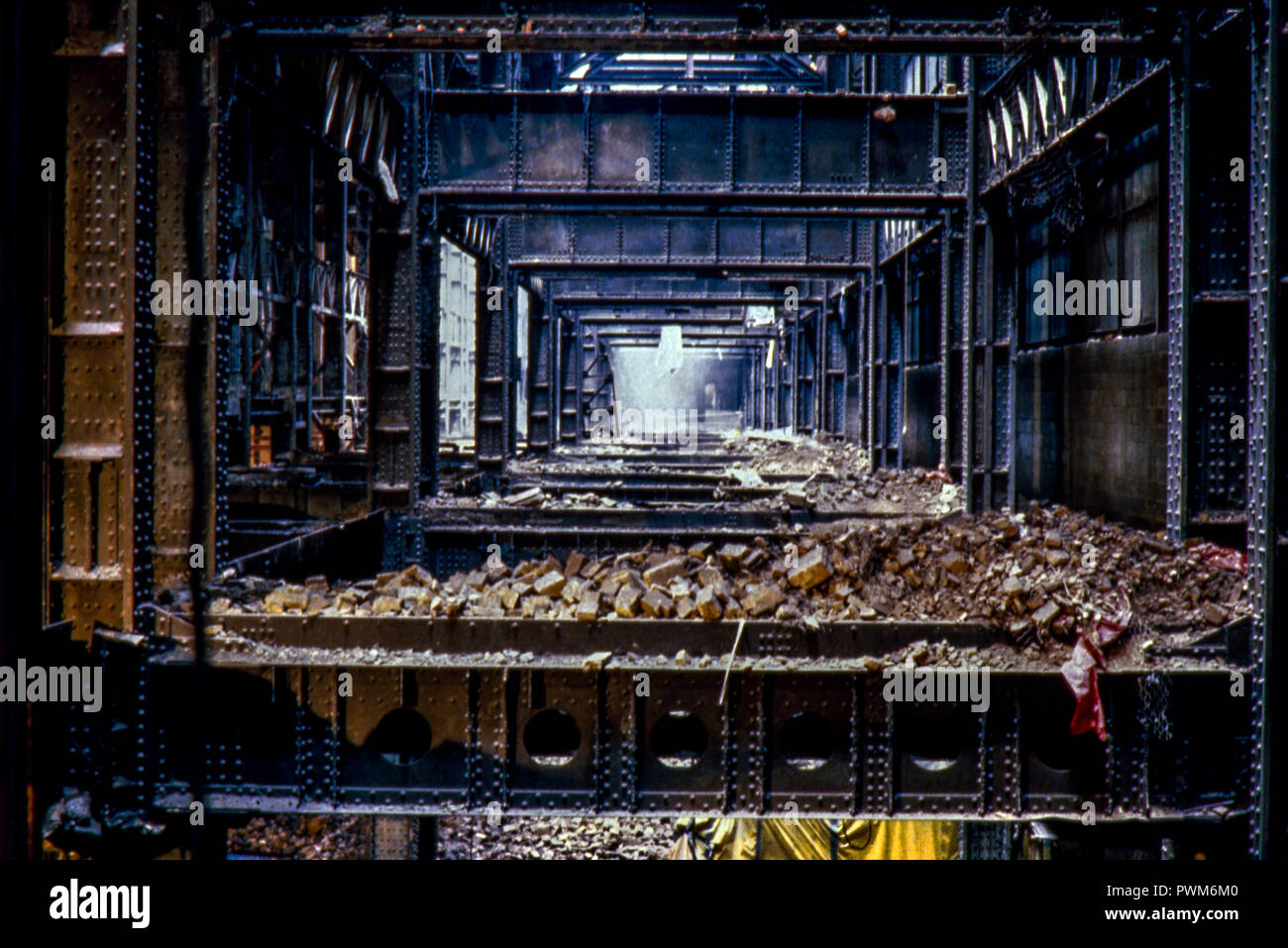 Battersea Power Station - Kesselhaus 'A' im März 1988 Stockfoto