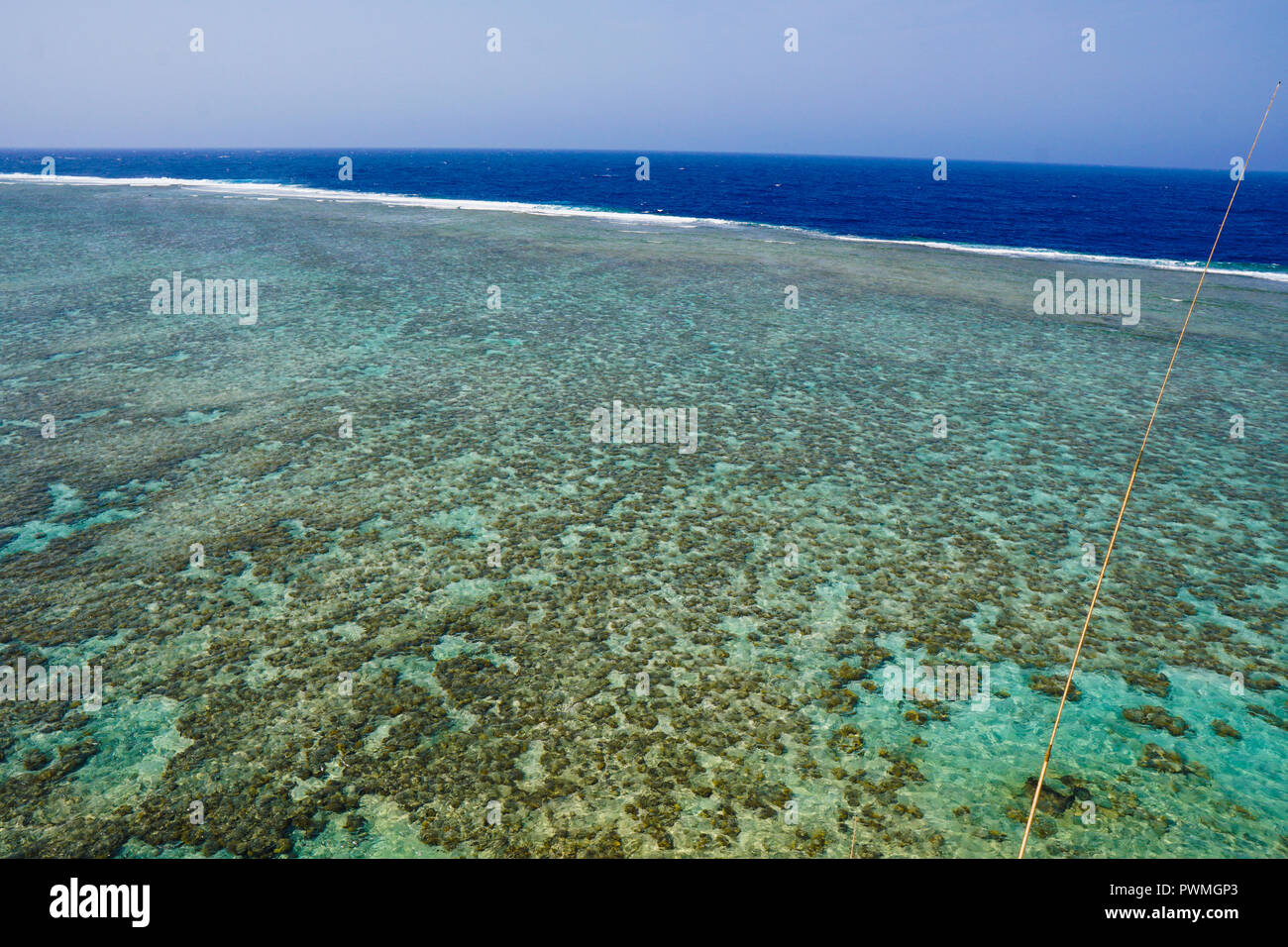 Daedalus Reef Leuchtturm am Roten Meer Ägypten Stockfoto