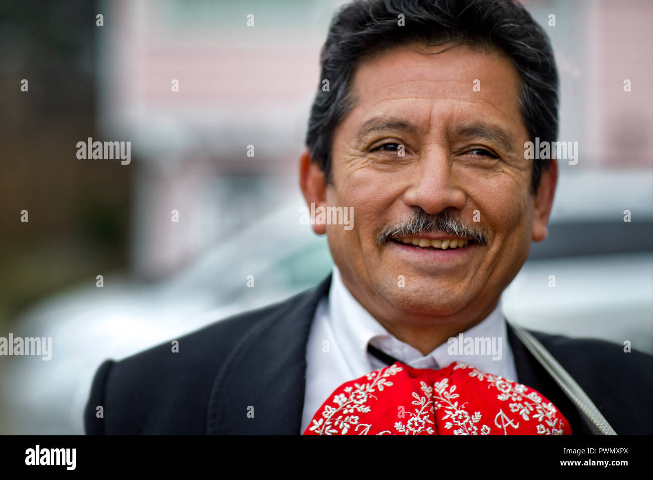 Mariachi Musiker zu brechen. Stockfoto