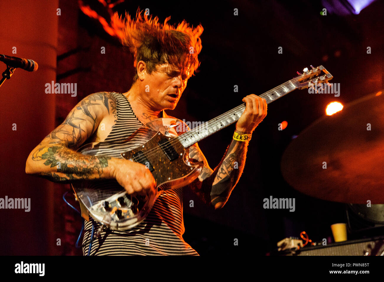 Oh sieht (Dir oh Sieht) John Dwyer - 12. Juli 2018 - Kessel Shop Newcastle - Live Konzert Stockfoto