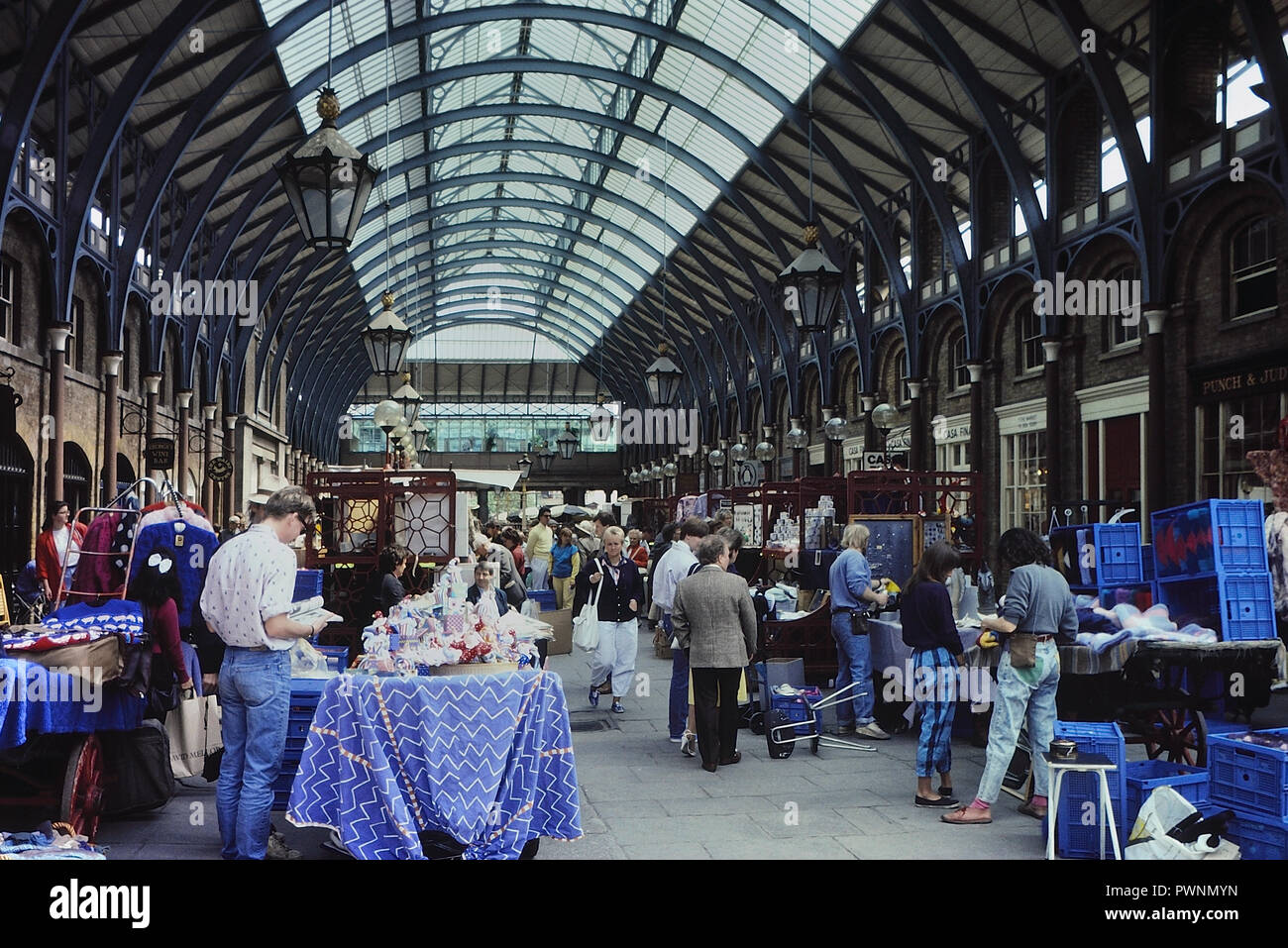 Covent Garden, London, England, UK. Ca. 80er Stockfoto