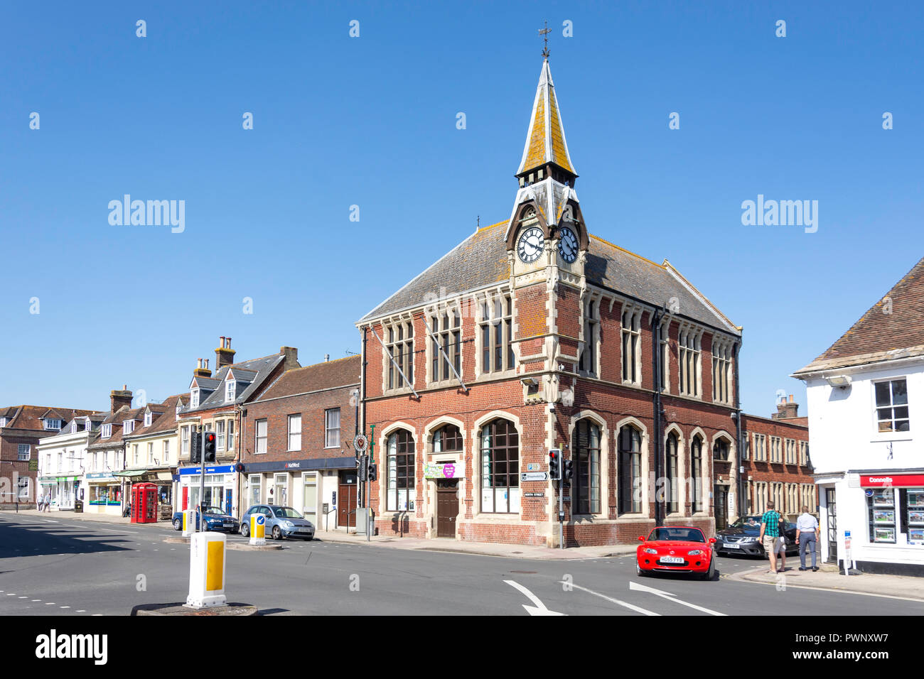 Wareham Rathaus & Museum, North Street, Wareham, Dorset, England, Vereinigtes Königreich Stockfoto