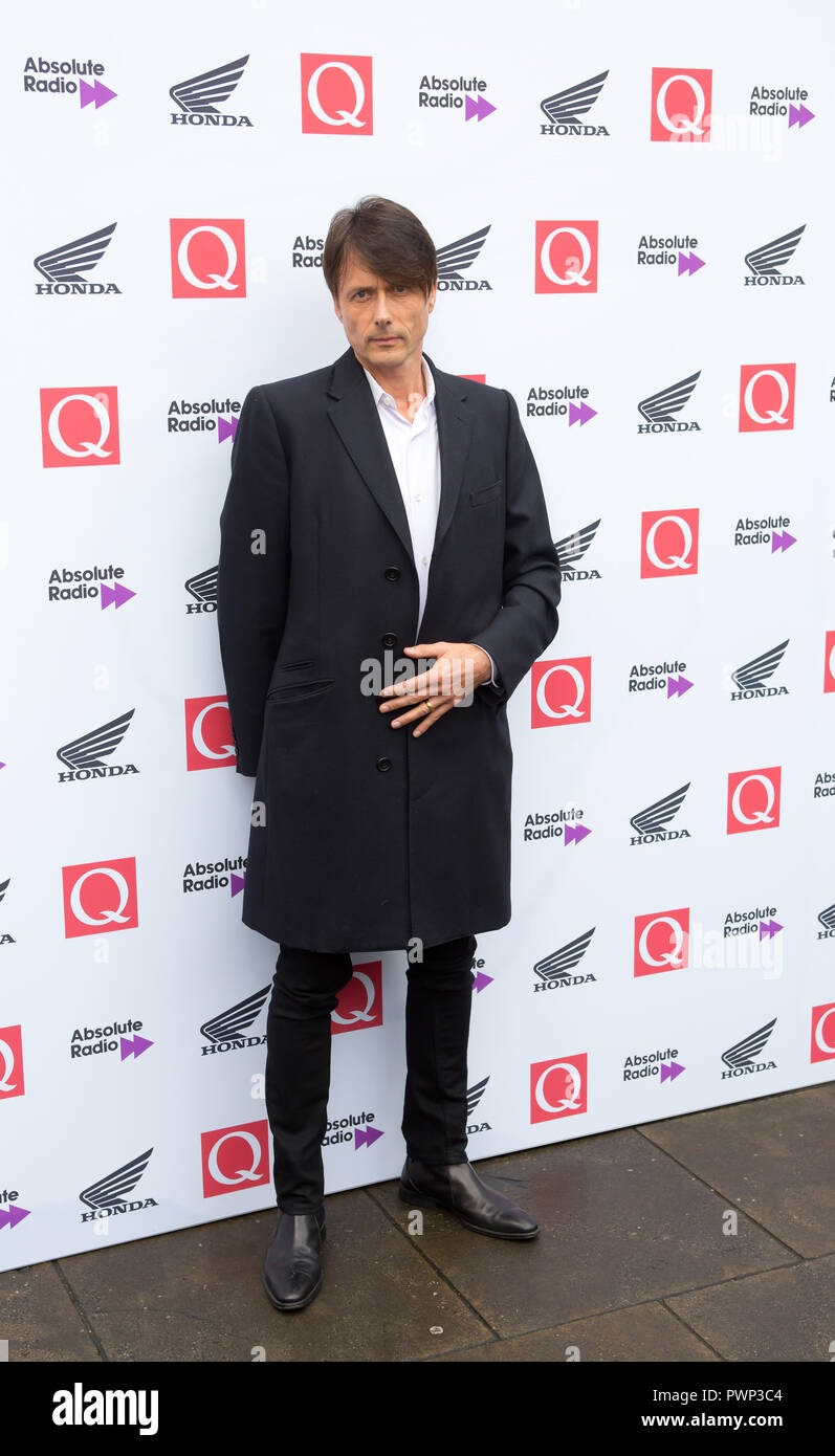 London, Großbritannien. Oktober 2018. The Round House Chalk Farm London, Großbritannien 17. august 2018 Brett Anderson kommt bei den Q Awards 2018 in Verbindung mit Absolute Radio People an Bild: Brett Anderson Kredit: Dean Fardell / Alamy Live News Feed / Alamy Live News Stockfoto London, Großbritannien. Oktober 2018. The Round House Chalk Farm London, Großbritannien 17. august 2018 Brett Anderson kommt bei den Q Awards 2018 in Verbindung mit Absolute Radio People an Bild: Brett Anderson Kredit: Dean Fardell / Alamy Live News Feed / Alamy Live News Stockfoto