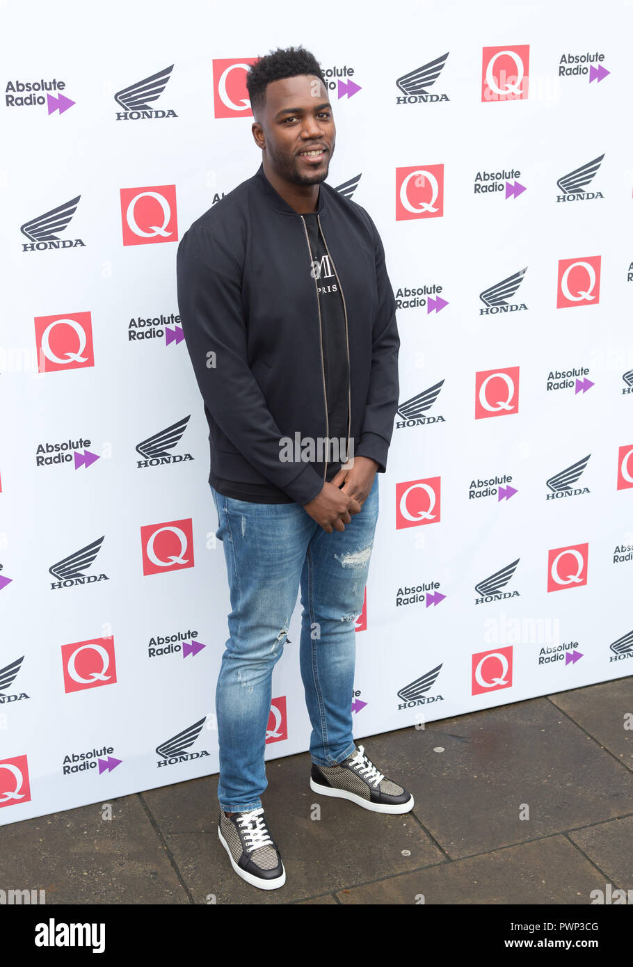 London, Großbritannien. Oktober 2018. Die Round House Chalk Farm Mo Gilligan kommt bei den Q Awards 2018 in Verbindung mit Absolute Radio Credit: Dean Fardell / Alamy Live News Feed/Alamy Live News Stockfoto