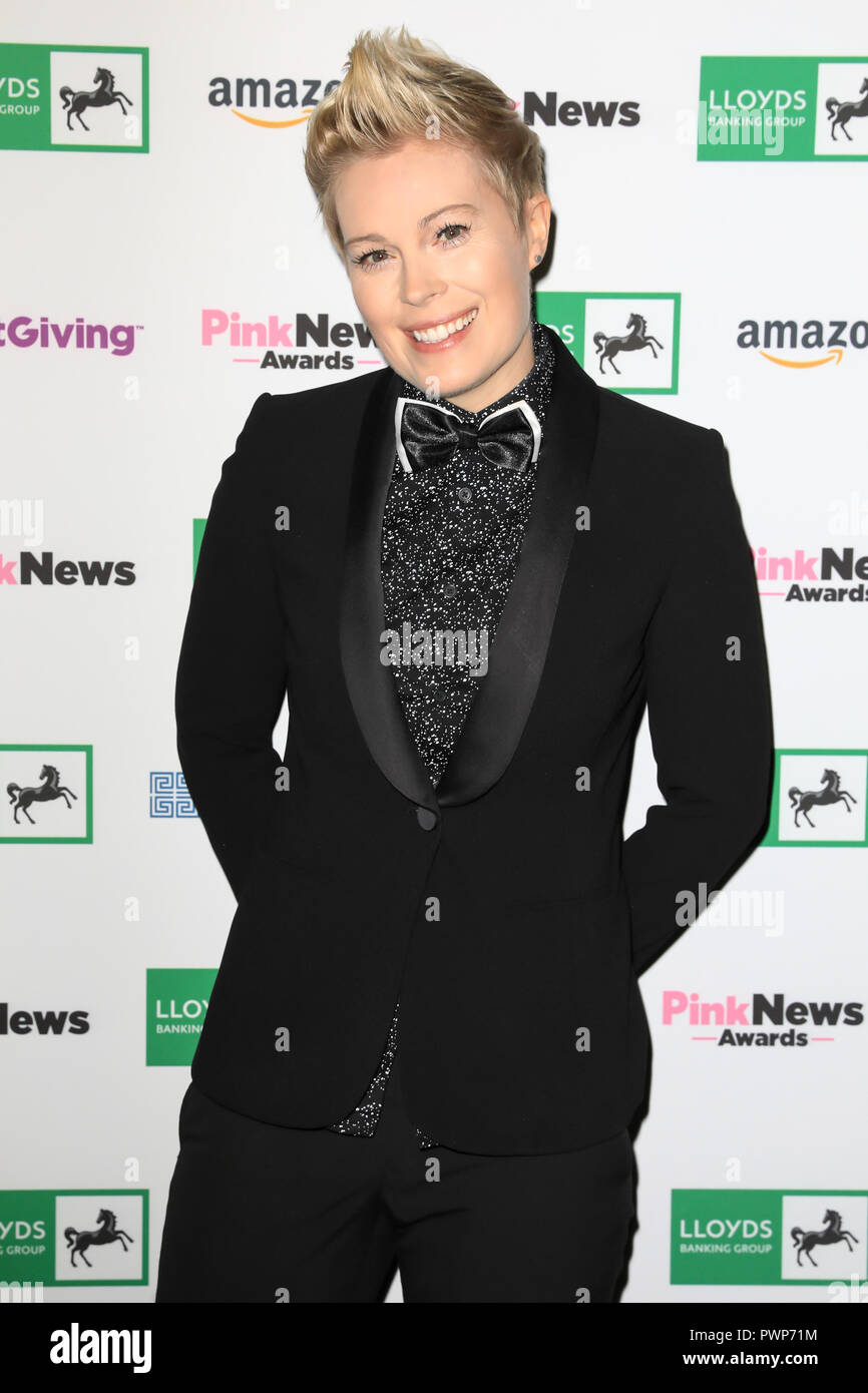 London, Großbritannien. 17. Oktober, 2018. besucht die Pink News Awards 2018 an der Kirche House in London statt. Credit: Oliver Dixon/Alamy leben Nachrichten Stockfoto