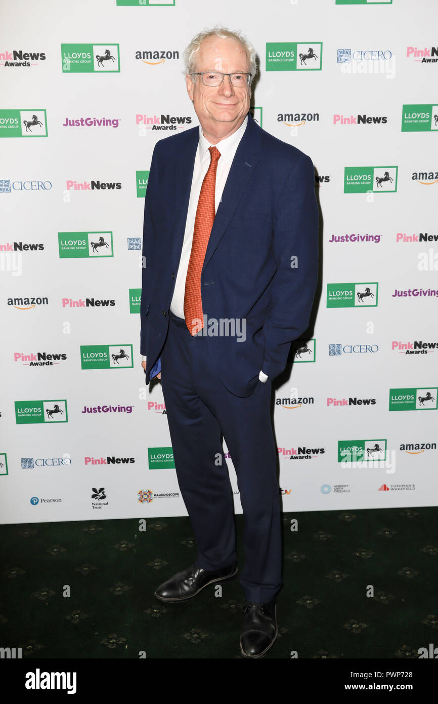 London, Großbritannien. 17. Oktober, 2018. Herr Chris Smith besucht die Pink News Awards 2018 an der Kirche House in London statt. Credit: Oliver Dixon/Alamy leben Nachrichten Stockfoto