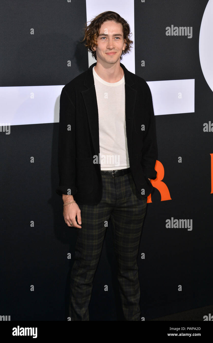 Hollywood, Kalifornien, USA. 17. Oktober, 2018. Dylan Arnold bei der Premiere von 'Halloween' an der TCL Chinese Theater. Bild: Paul Smith/Featureflash Credit: Paul Smith/Alamy leben Nachrichten Stockfoto