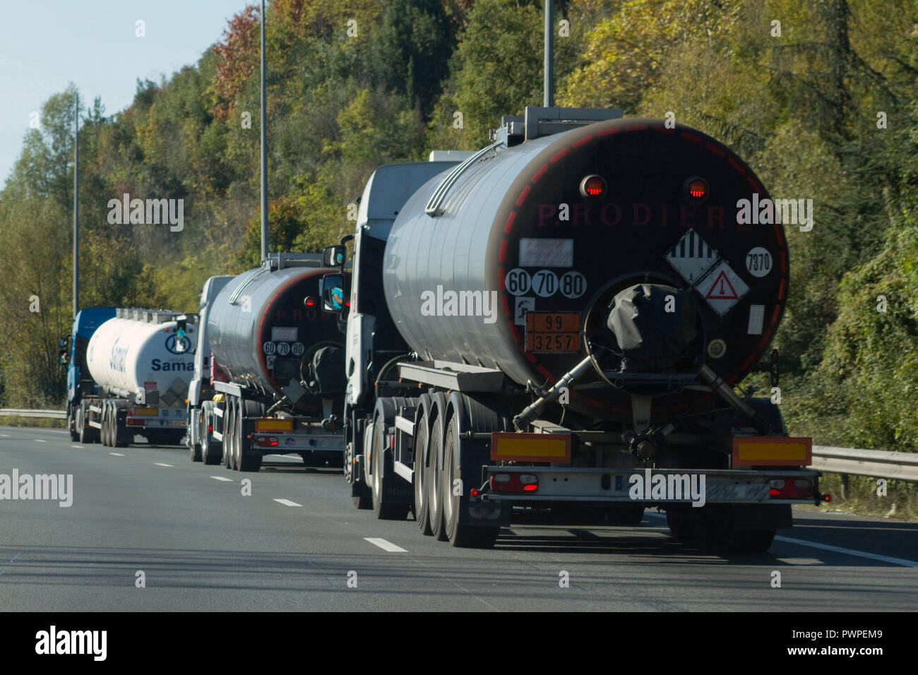 Frankreich, Autobahn A62 Stockfoto
