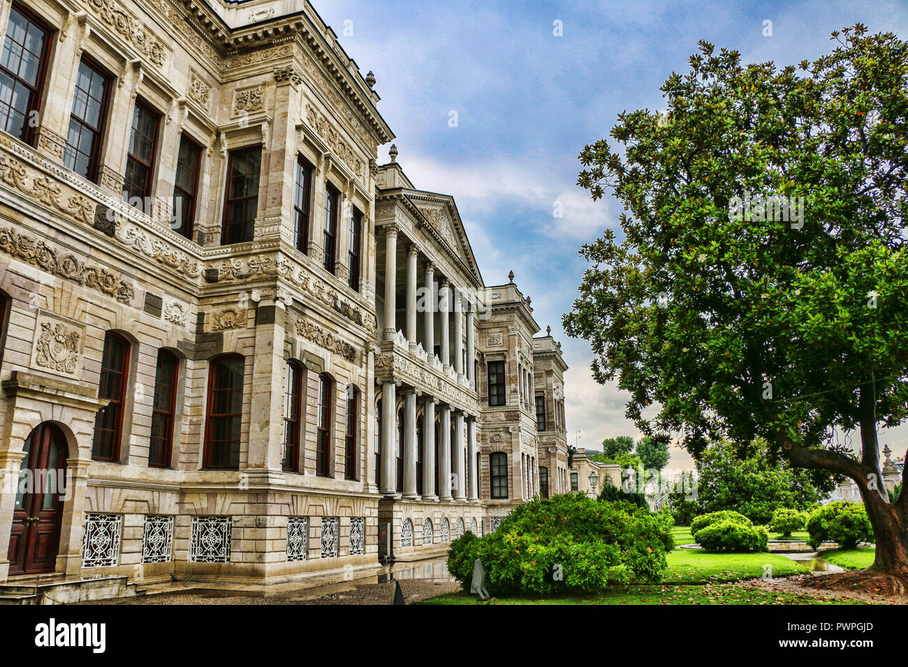 Dolmabahçe-Palast - Istanbul, Türkei Stockfoto