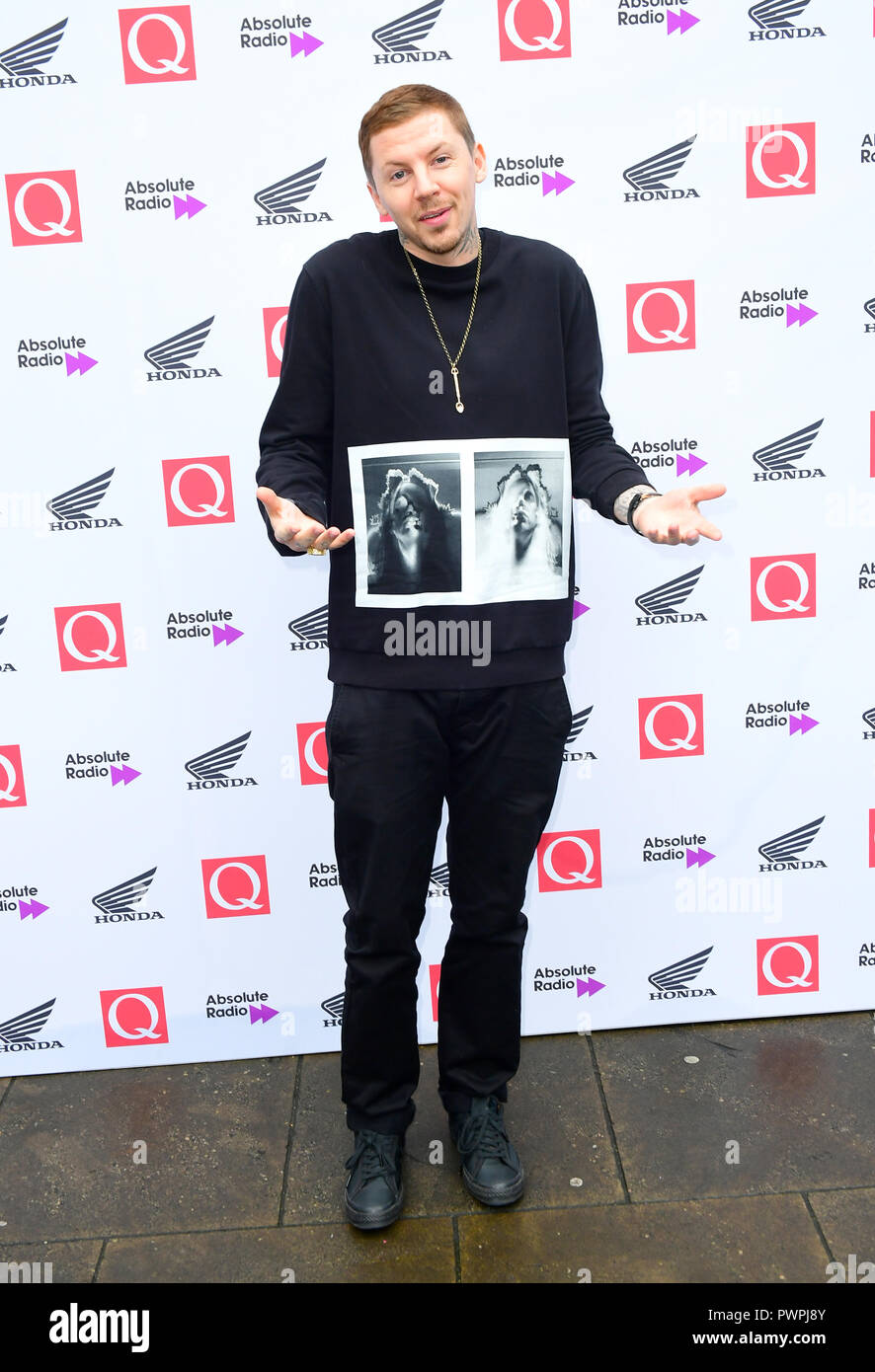 Professor Grün während der Q Awards 2018 in Verbindung mit Absolute Radio im Camden Roundhouse, London. Stockfoto