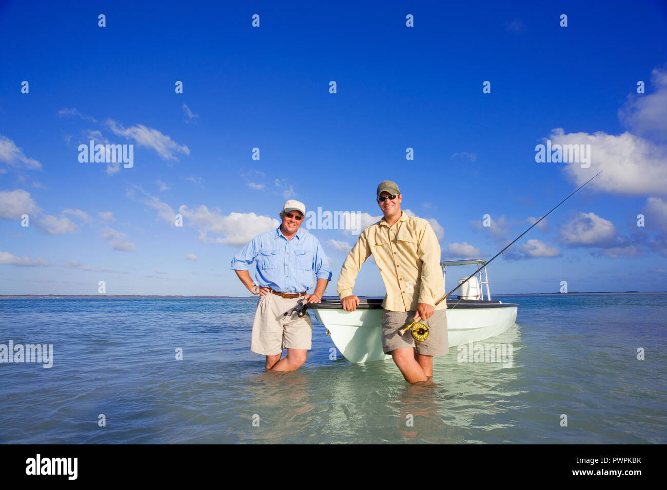 Salzwasser Sport Angeln in Florida, USA Stockfoto
