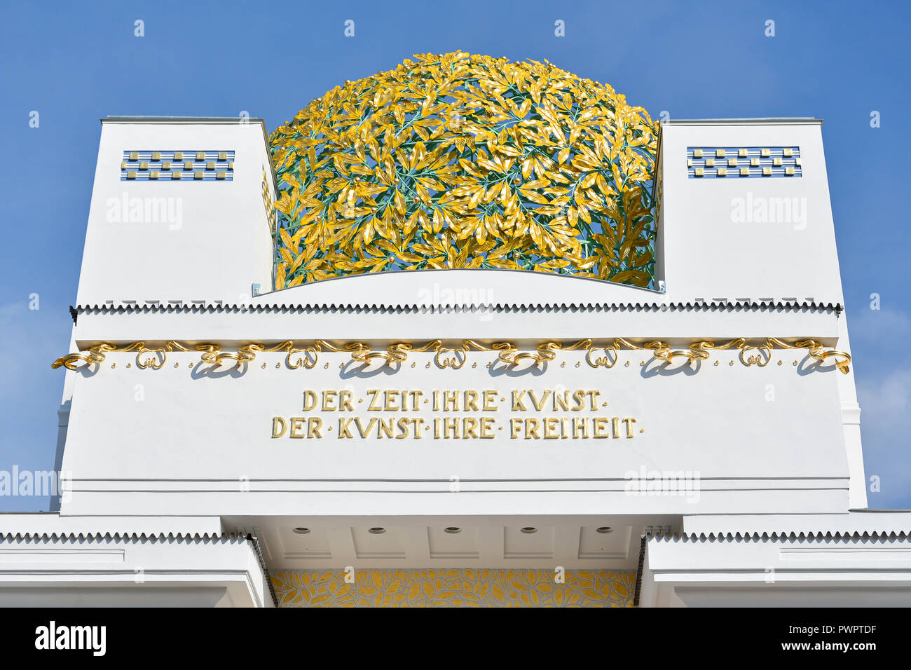 Goldene Kuppel der Wiener Secession Gebäude Stockfoto