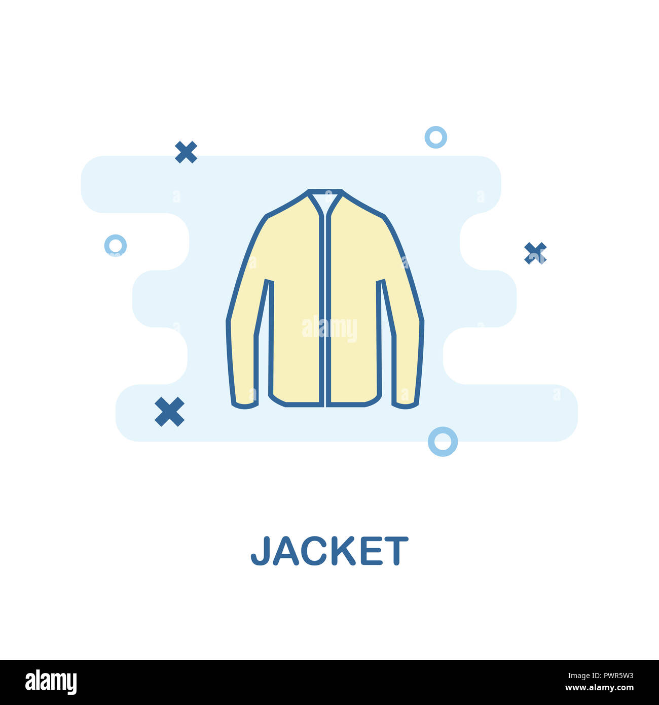 Jacke Symbol. Schwarzweiß-Design von Kleidung Kollektion. UX und UI. Pixel  Perfect jacke Symbol. Für Webdesign, Anwendungen, Software, drucken  Stockfotografie - Alamy