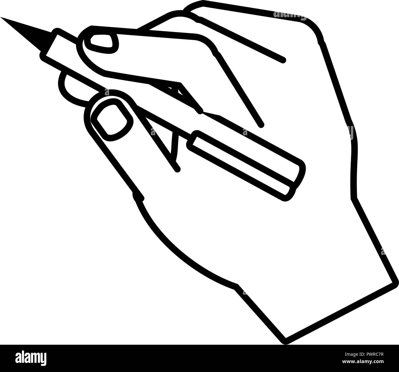 picture Stift Schreiben Symbol https www alamy de hand mit stift tinte schreiben symbol vektor illustration design image222405339 html