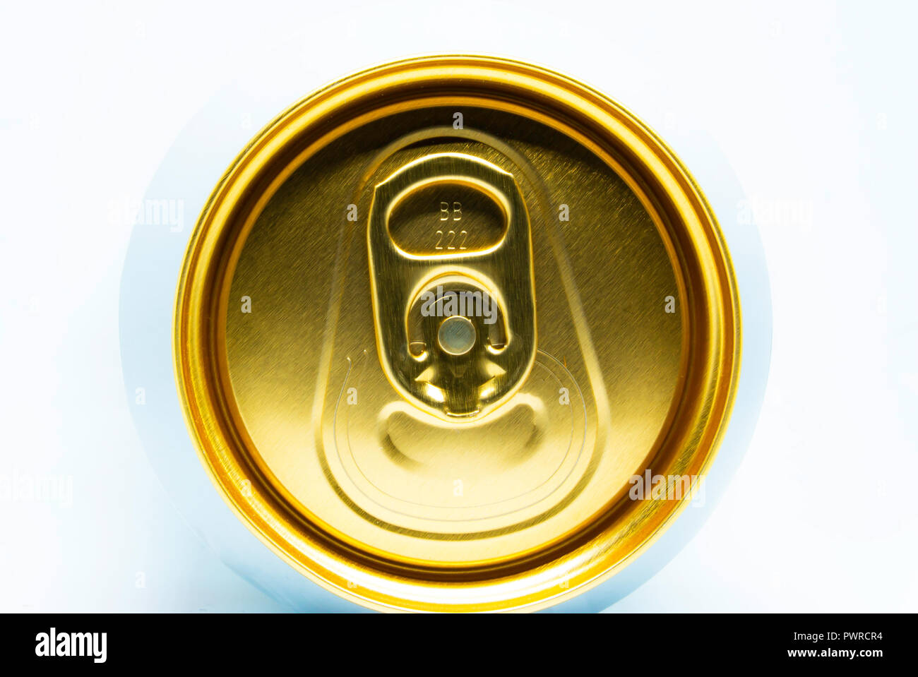 Oben auf ein Bier kann Stockfoto