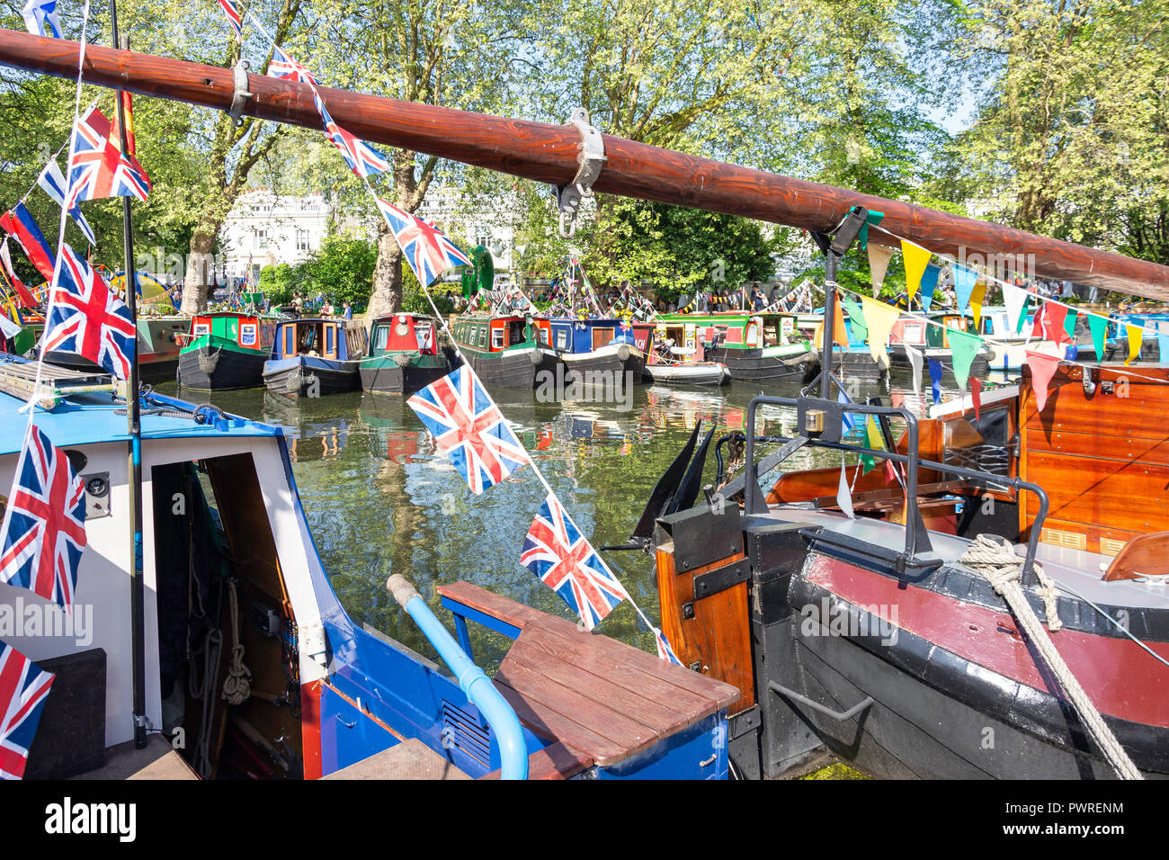 Canalway Calvalcade Festival am Grand Union Canal, Little Venice, Maida Vale, Westminster, London, England, Vereinigtes Königreich Stockfoto