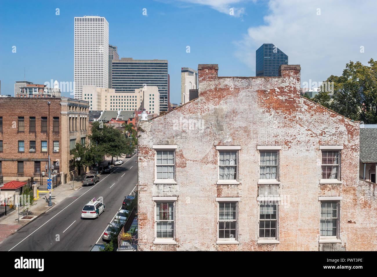 Gebäude in der Innenstadt von New Orleans Stockfoto