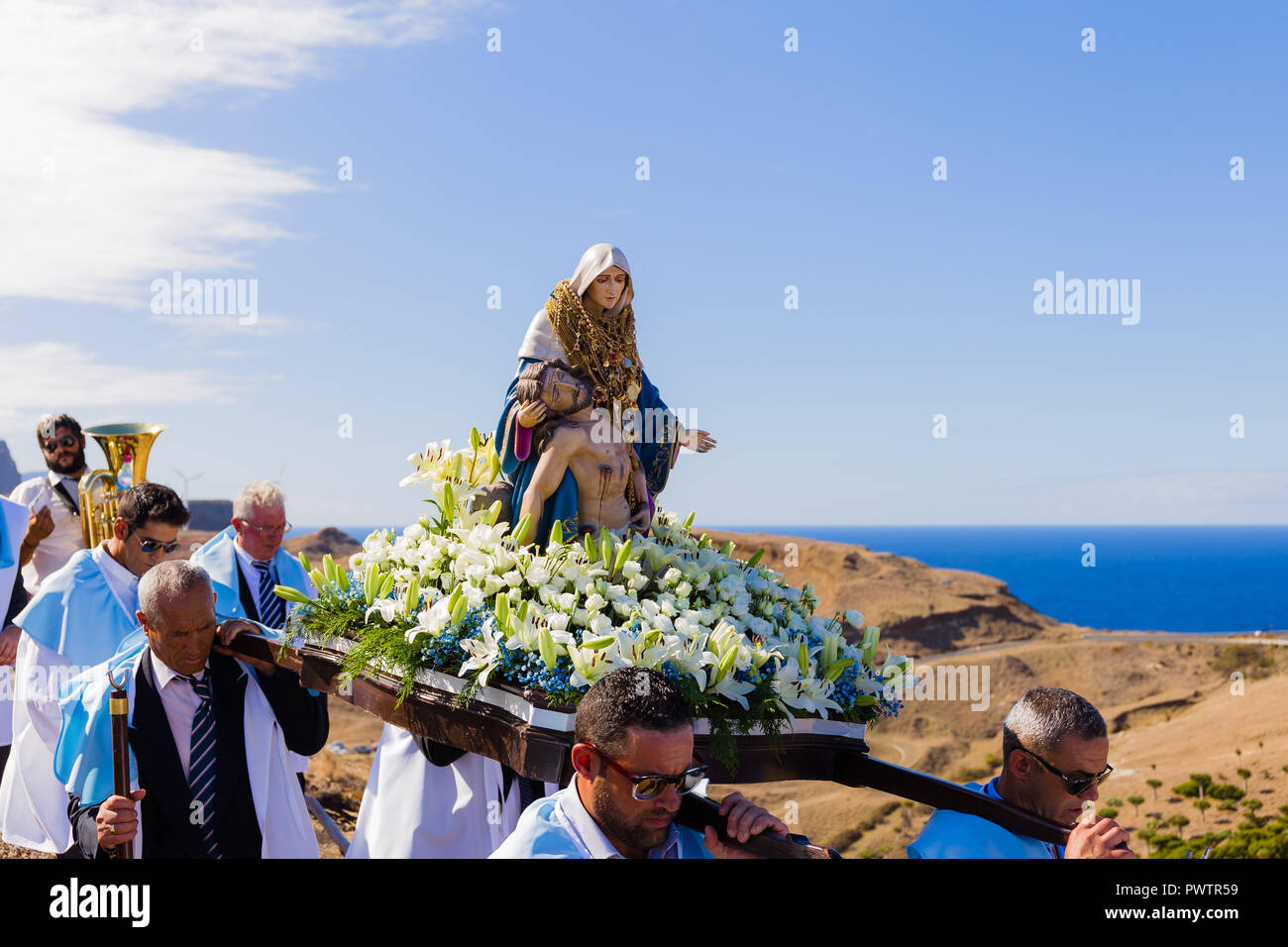 "Nossa Senhora dos Milagres" fest in Canical, Madeira Island, Portugal, September 2018. Stockfoto