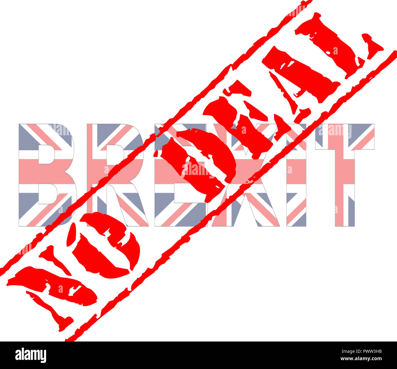 Brexit deal Stempel Stockfoto
