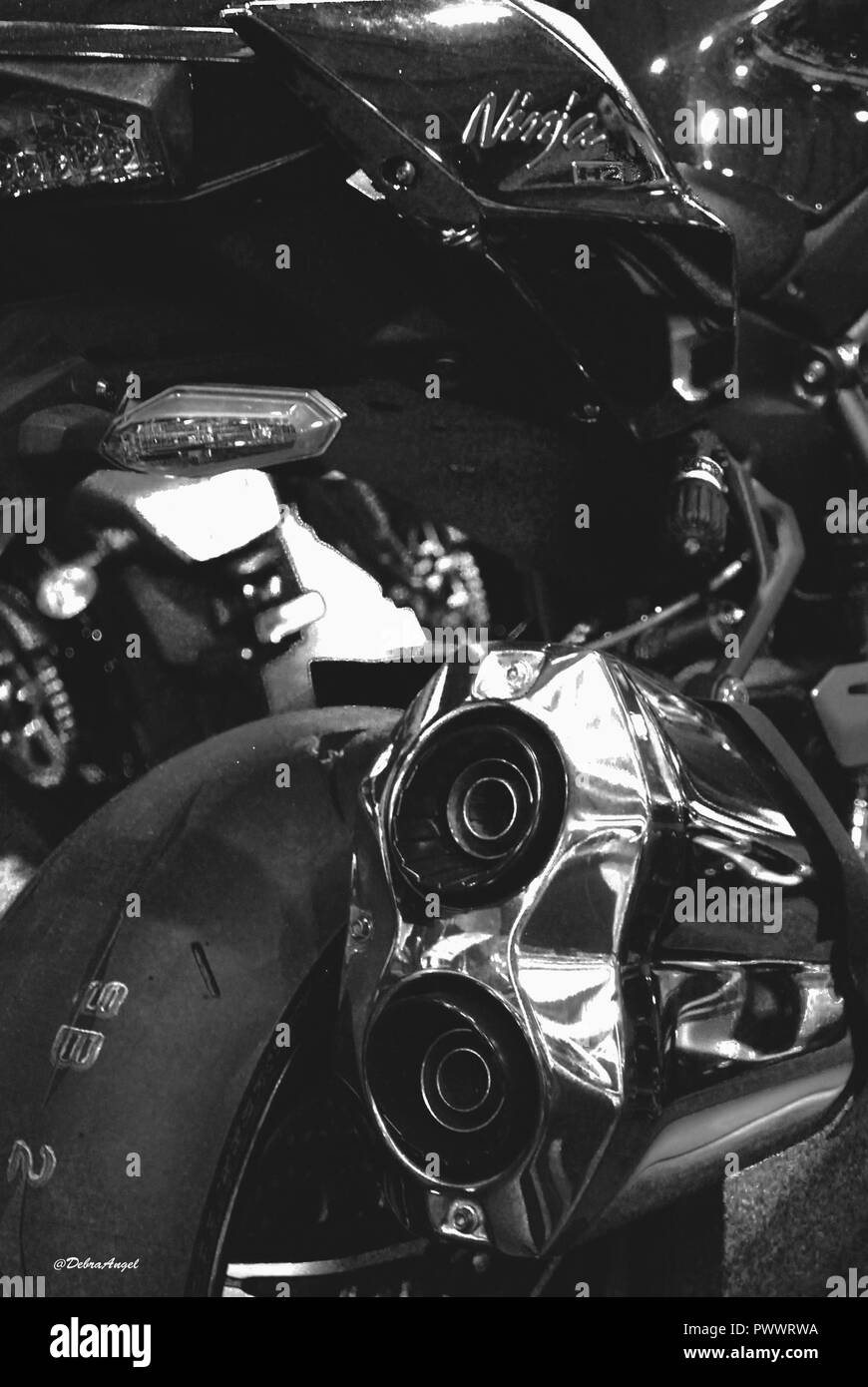 Triumph Motorrad Motorrad Nahaufnahme Stockfoto