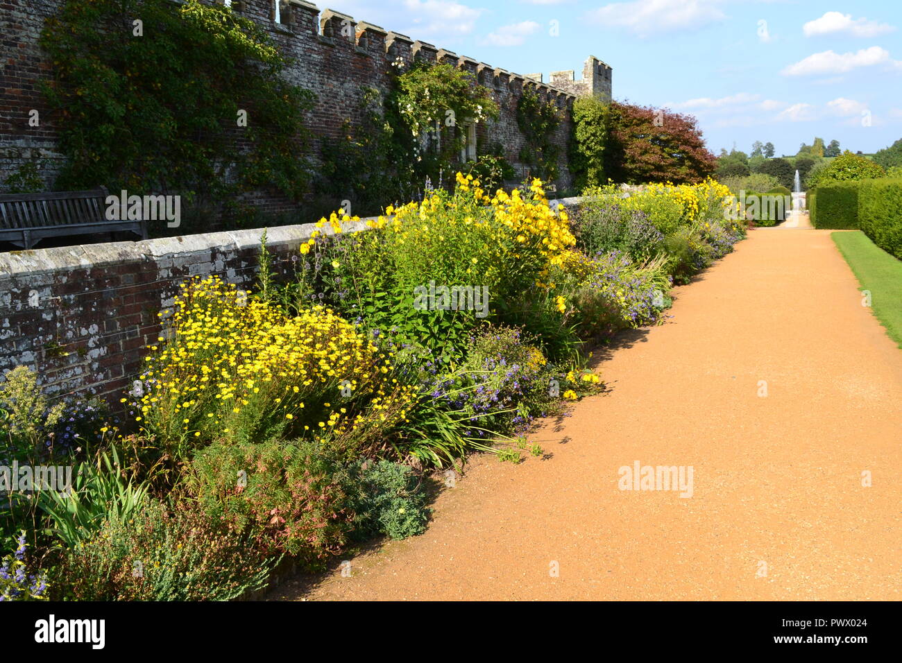 Penshurst Place Gärten, Tonbridge, Kent, England, UK im Sommer 2017 Stockfoto