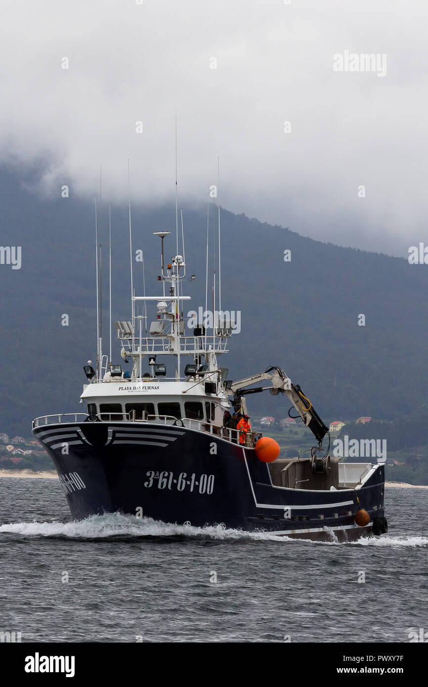 Barcos de pesca de cerco Stockfoto