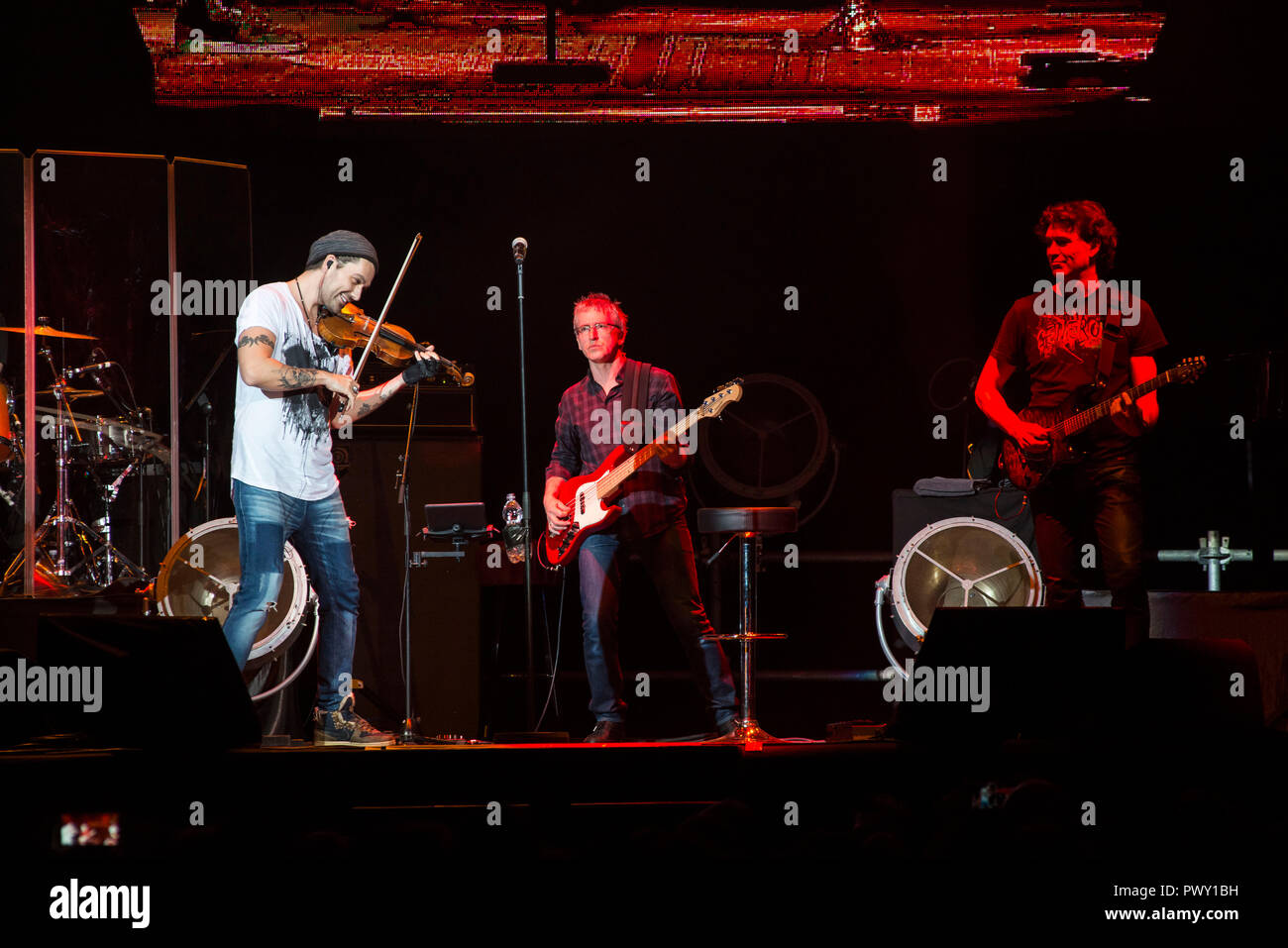 Rom, Italien. 17. Okt 2018. David Garrett, Violine während der explosiven Live Tour 2018 Palalottomatica in Rom Credit: Silvia Gerbino/Alamy leben Nachrichten Stockfoto