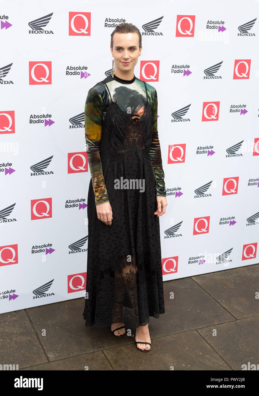 London, Großbritannien. Oktober 2018. Die Round House Chalk Farm MØ kommt bei den Q Awards 2018 in Verbindung mit Absolute Radio Credit: Dean Fardell / Alamy Live News Stockfoto