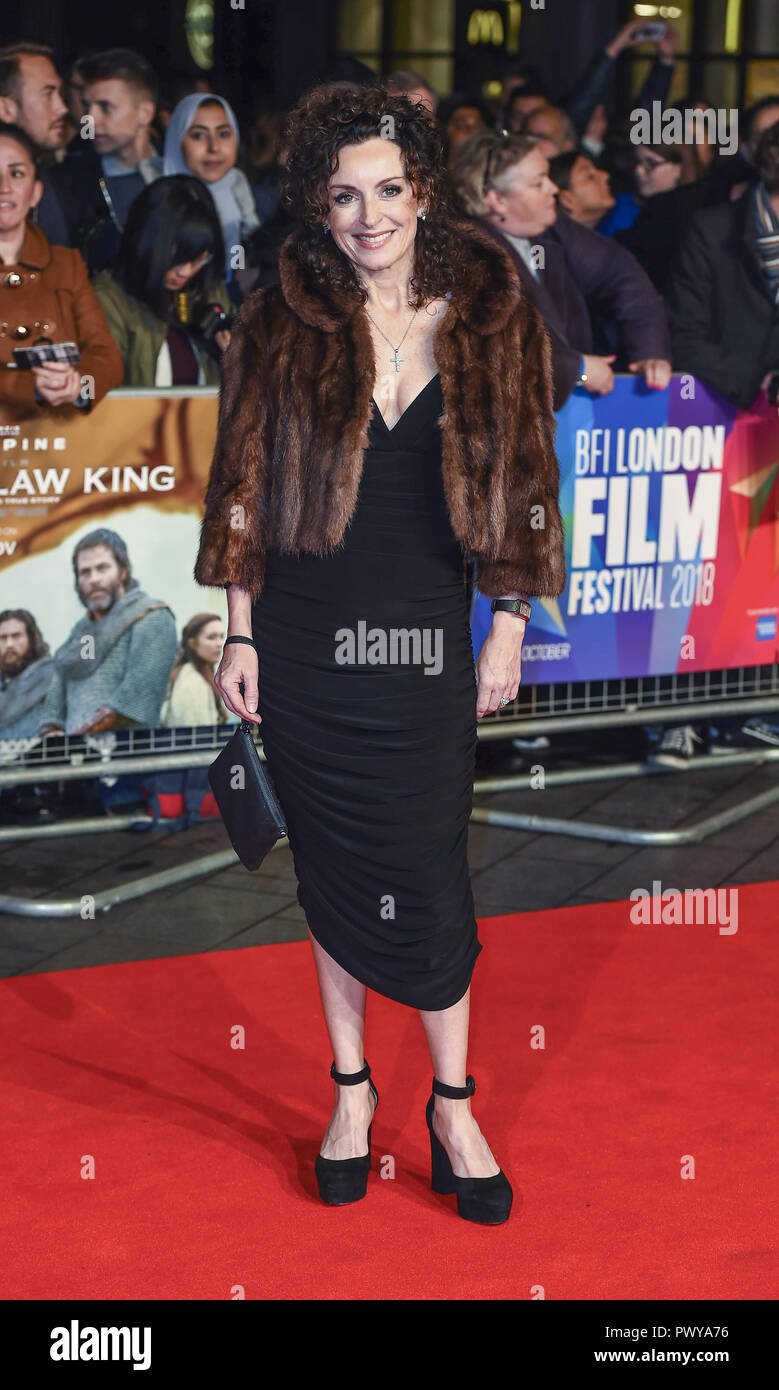 London, Großbritannien. 17 Okt, 2018. Gillian Berrie besucht die Outlaw King' Premiere am BFI London Film Festival. Credit: Gary Mitchell/SOPA Images/ZUMA Draht/Alamy leben Nachrichten Stockfoto