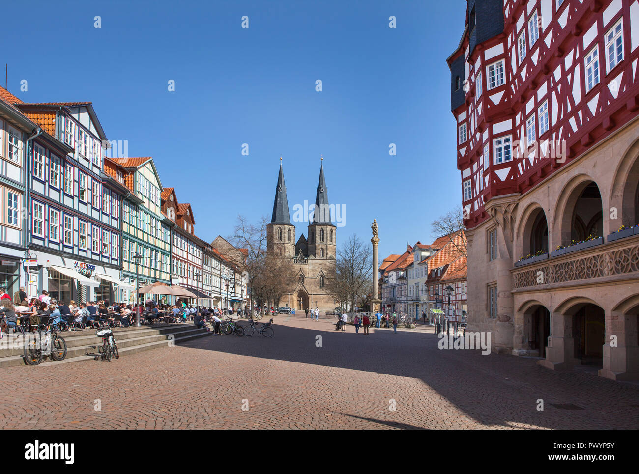 Rathaus, Market Street, Duderstadt, Niedersachsen, Deutschland, Europa Stockfoto