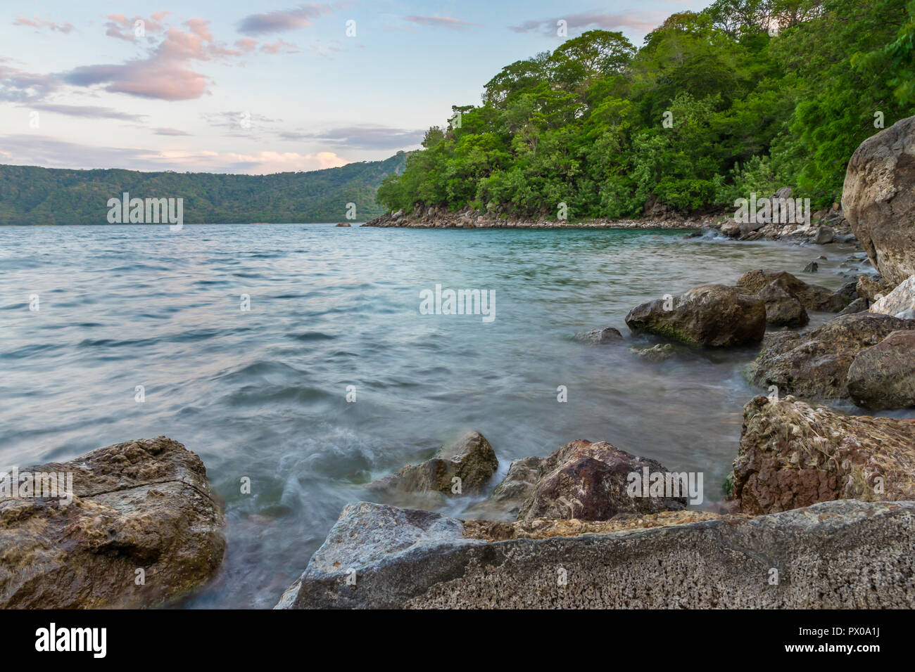 Apoyo Lagune in der Nähe von Granada und Masaya, Nicaragua, Mittelamerika Stockfoto Apoyo Lagune in der Nähe von Granada und Masaya, Nicaragua, Mittelamerika Stockfoto