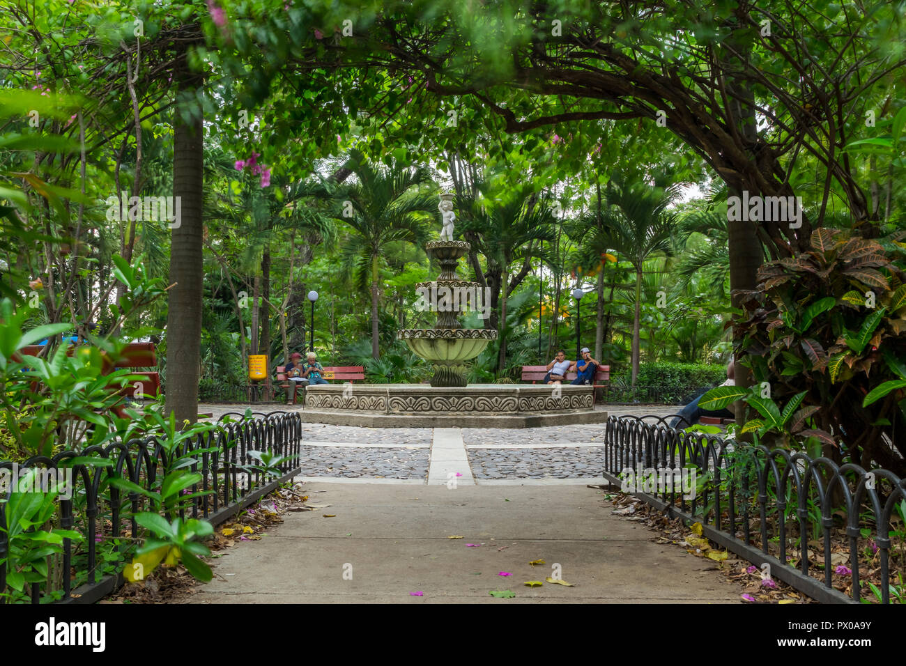 Hauptplatz (Parque Central) in Somoto, Nicaragua, Mittelamerika Stockfoto Hauptplatz (Parque Central) in Somoto, Nicaragua, Mittelamerika Stockfoto