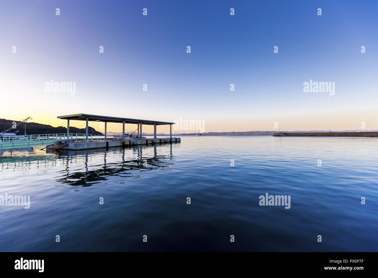 Plank Road in Naoshima Stockfoto