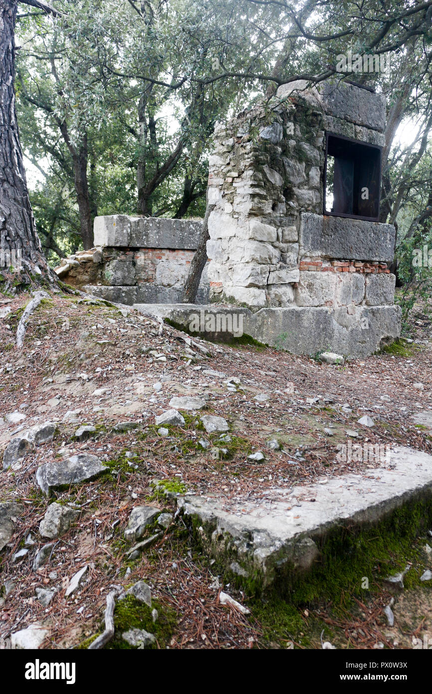 Wandern um Gréasque Stockfoto