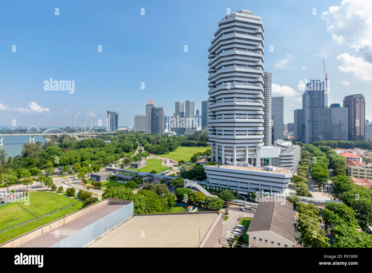 Die Bahnhofshalle, Beach Road in Kallang, Singapur Stockfoto