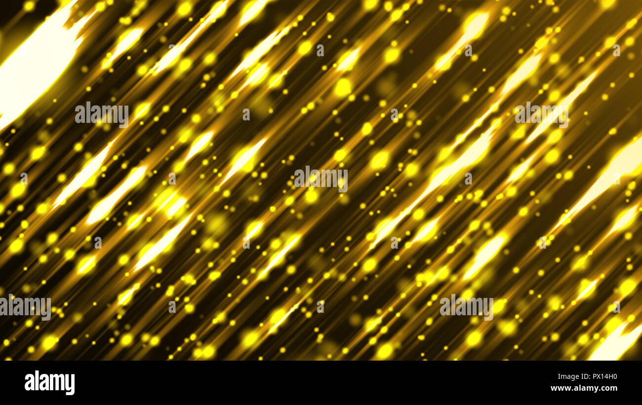 Zusammenfassung Hintergrund mit vielen goldenen Streifen, 3d-render Hintergrund Stockfoto