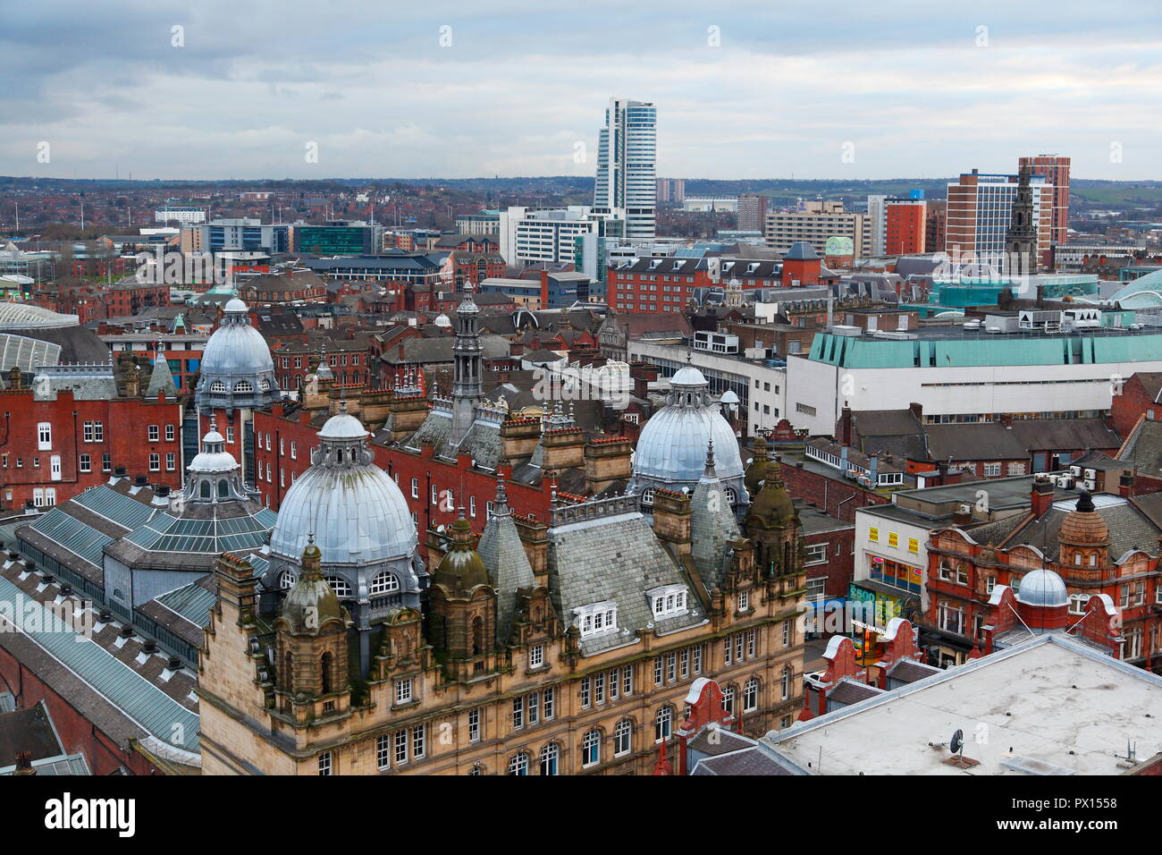 Leeds Skyline 2013 aus Leeds Riesenrad Stockfoto