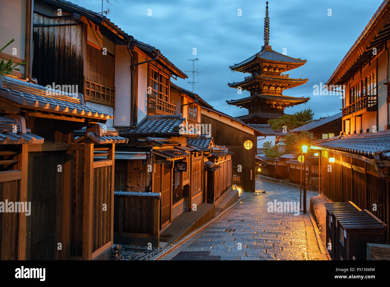 Kyoto Japan - Yasaka Pagode alten japanischen Stadt Stockfoto