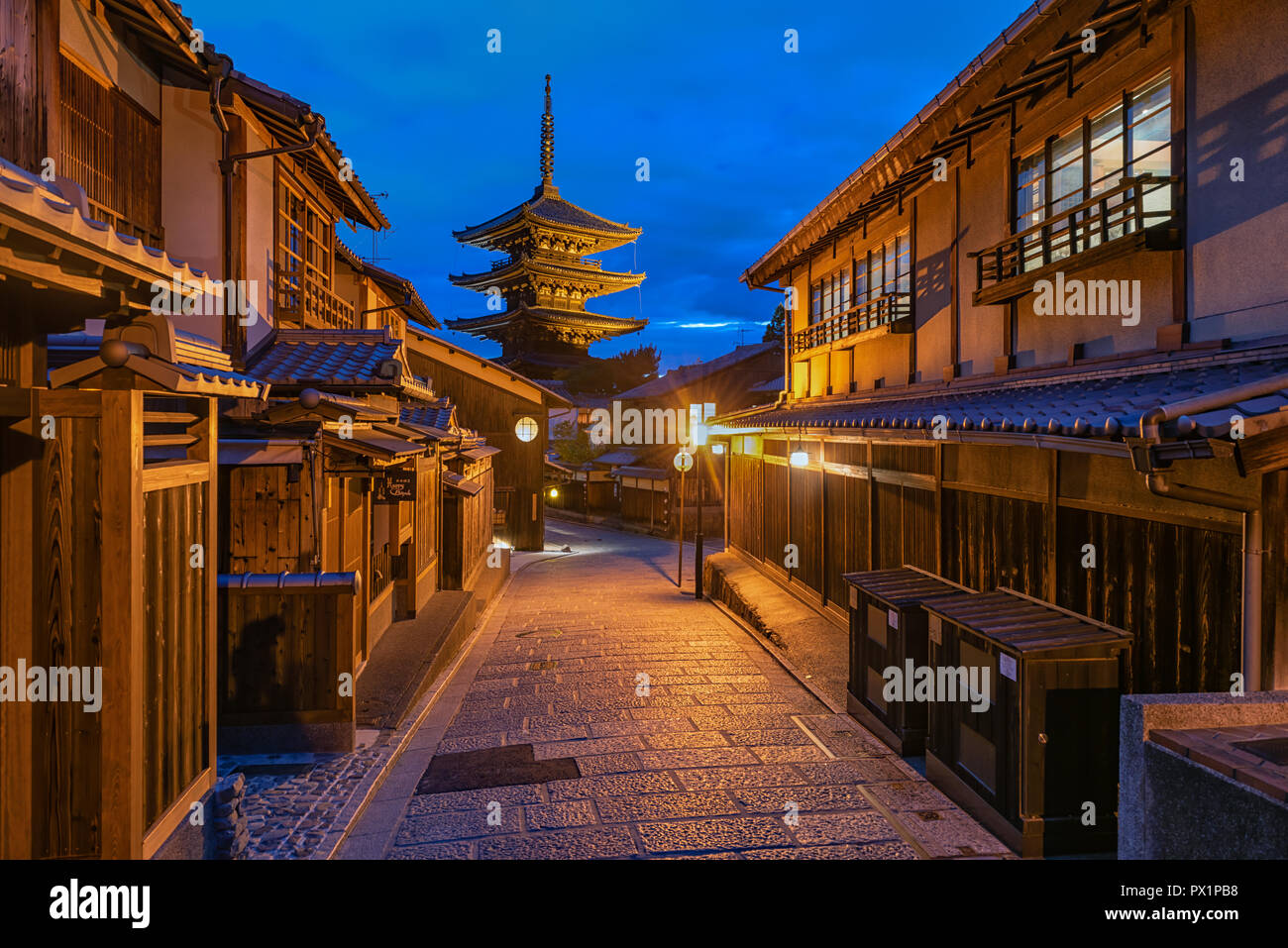 Kyoto Japan - Yasaka Pagode alten japanischen Stadt Stockfoto