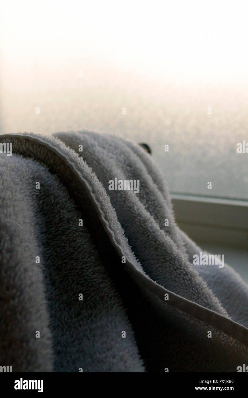 Bettwäsche mit viel Textur Stockfoto